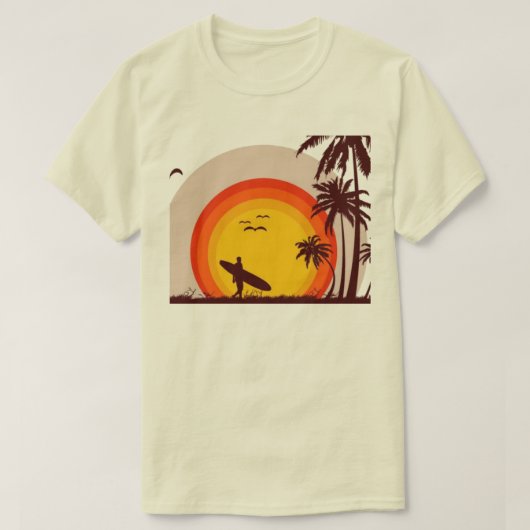 サンセットビーチTシャツ Tシャツ (デザイン正面)