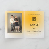 サンセットビ最高のーパパファーザーズデイカード カード (内部)