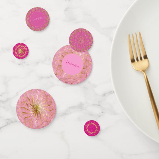 サンセットピンクと金ゴールド コンフェッティ (グループ)