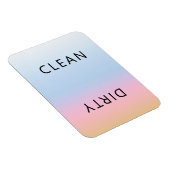 サンセットピンクオレンジ食洗機クリーン汚れマグネット マグネット (右側)