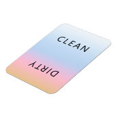 サンセットピンクオレンジ食洗機クリーン汚れマグネット マグネット (左側)