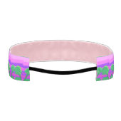 サンセットピンクグリーンパープル アスレチックヘッドバンド (裏面)