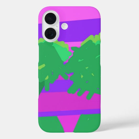 サンセットピンクグリーンパープル Case-Mate iPhoneケース (裏面)