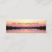 サンセットピンクスのプロファイルカード スキニー名刺 (裏面)