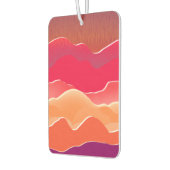 サンセットピークモダン紙コラージュアート カーエアーフレッシュナー (左)