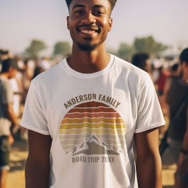 サンセットファミリーカスタム懇親会マウンテンロードトリップ Tシャツ