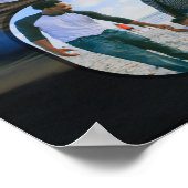 サンセットファミリーフォトコラージュ1577アートプリント ポスター (角)