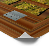 サンセットファームアメージングウィンドウビューポスター ポスター (角)