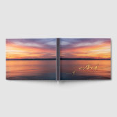 サンセットフォトカスタムーのレイクハウスオバケーションロッジ ゲストブック (全面)