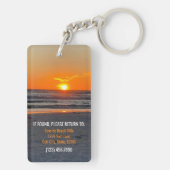 サンセットフォトビーチハウスバケーションリゾートレンタル キーホルダー (裏面)