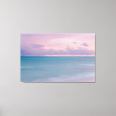 サンセットフォトホームデコールとビーチ波 キャンバスプリント (正面)