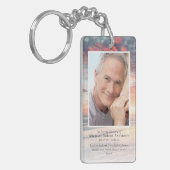 サンセットフォトメモリアル祈りの言葉 キーホルダー (正面左)