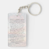 サンセットフォトメモリアル祈りの言葉 キーホルダー (裏面)