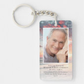 サンセットフォトメモリアル祈りの言葉 キーホルダー (正面)