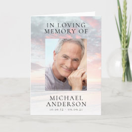 サンセットフォト悔やみや弔慰葬儀 サンキューカード