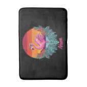 サンセットフラミンゴ バスマット (正面縦)