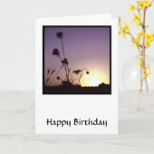 サンセットフラワーカード カード (黄色い花)