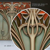 サンセットフローリッシュアールヌーボー タイル