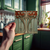 サンセットフローリッシュアールヌーボー タイル