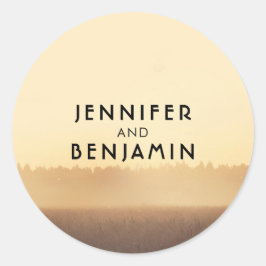 サンセットフ素朴ィールズカントリー結婚夕べ ラウンドシール