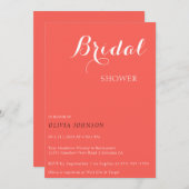 サンセットブミニマルライダルシャワー招待 招待状 (正面/裏面)