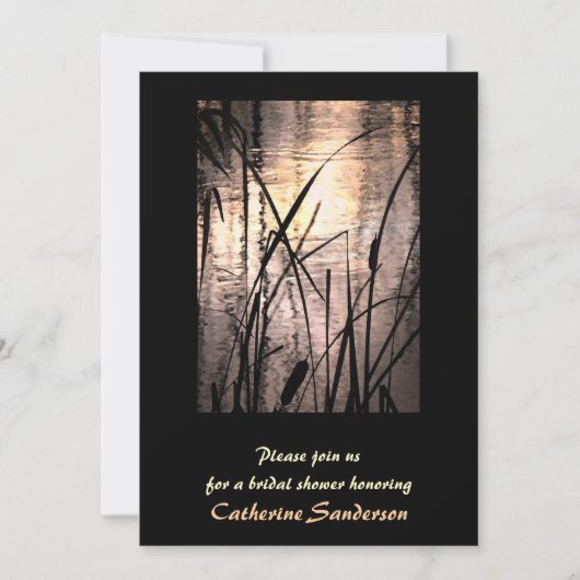 サンセットブライダルシャワー 招待状 (正面)