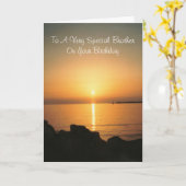 サンセットブラザー誕生日 カード (黄色い花)