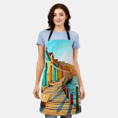 サンセットブリス:シーサイドヒュース エプロン (着用した状態)