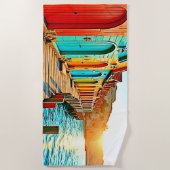 サンセットブリス：シーサイドヒュース ビーチタオル (正面)