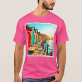 サンセットブリス：シーサイドヒュース Tシャツ (正面)