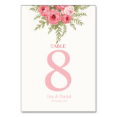 サンセットブルーム テーブルナンバー (裏面)