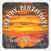 サンセットプラザマリーナ2584誕生日 スクエアシール (正面)