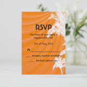 サンセットプラムツリーズウェディングRSVP 出欠カード (スタンド正面)