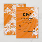 サンセットプラムツリーズウェディングRSVP 出欠カード (正面/裏面)