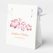 サンセットプルメリアピンクウォーター結婚カラー フェイバーボックス (裏面サイド)