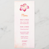 サンセットプルメリアフラワーウォーターカラーメニュー メニュー (正面)