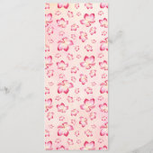 サンセットプルメリアフラワーウォーターカラーメニュー メニュー (裏面)