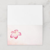 サンセットプルメリア水彩空白の座席表 プレイスカード (外部開封)