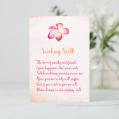 サンセットプルメリア ウェディング ウィッシング ウェル カード (スタンド正面)