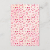 サンセットプルメリア ウェディング ウィッシング ウェル カード (裏面)