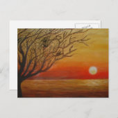 サンセットペイティングプリント ポストカード (正面/裏面)