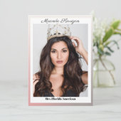 サンセットペグラデーションージェントのオートグラフカード 招待状 (スタンド正面)