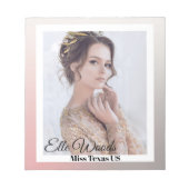 サンセットペグラデーションージェントのサイン ノートパッド (正面)