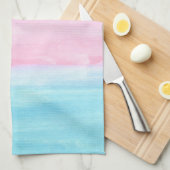 サンセットホライズンウォーターカラー抽象芸術 キッチンタオル (四つ折り)