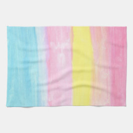 サンセットホライズンウォーターカラー抽象芸術  キッチンタオル