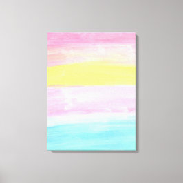 サンセットホライズンウォーターカラー抽象芸術 キャンバスプリント