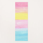 サンセットホライズンウォーターカラー抽象芸術 ヨガマット (正面)