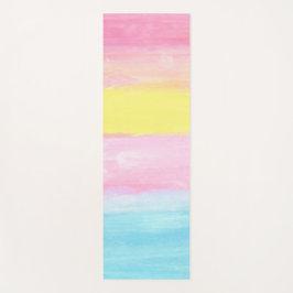 サンセットホライズンウォーターカラー抽象芸術 ヨガマット
