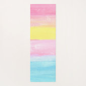 サンセットホライズンウォーターカラー抽象芸術 ヨガマット (裏面)