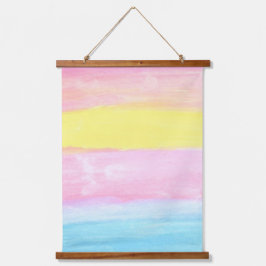 サンセットホライズンウォーターカラー抽象芸術 吊り下げ型タペストリー